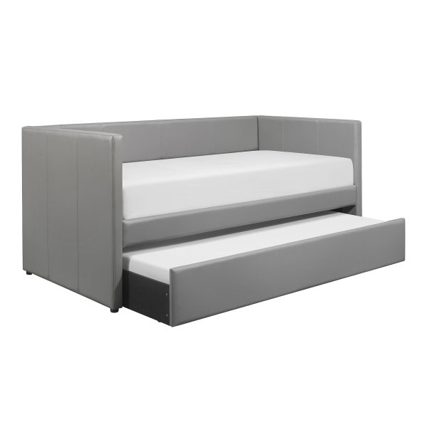 Adra Gray Twin Daybed with Trundle For Cheap