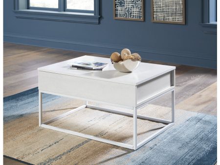 Deznee White Lift Top Coffee Table Sale