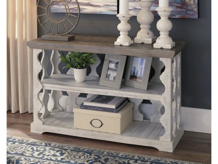 Havalance Gray White Sofa Console Table For Sale