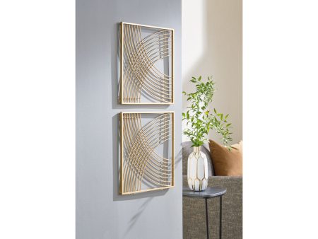 Dalkins Gold Finish Wall Decor Hot on Sale