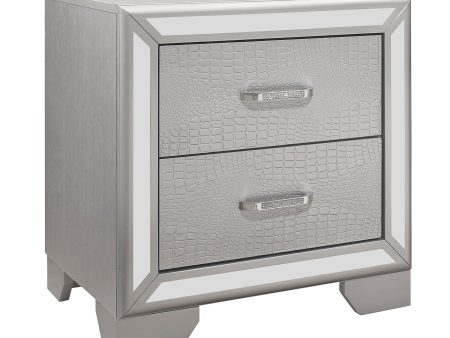 Aveline Silver Nightstand on Sale