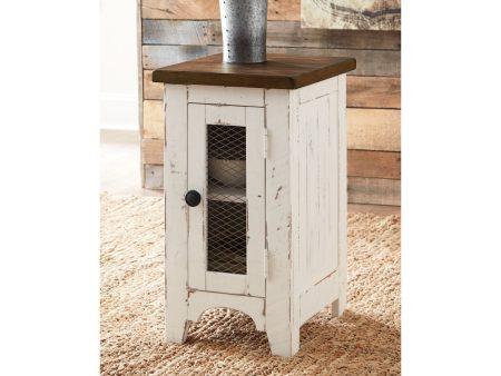 Wystfield White Brown Chairside End Table Supply