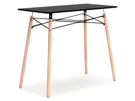 Jaspeni Black Natural Home Office Desk Online