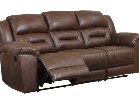 Stoneland Chocolate Reclining Sofa Online