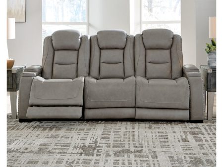 The Man-Den Gray Power Reclining Sofa Fashion