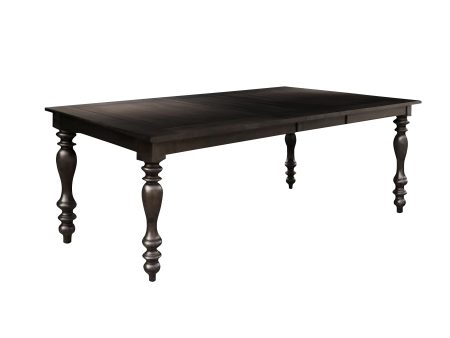 Begonia Grayish Brown Extendable Dining Table For Discount