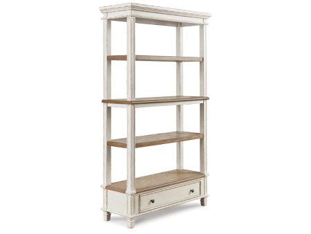 Realyn Brown White 75  Bookcase Sale