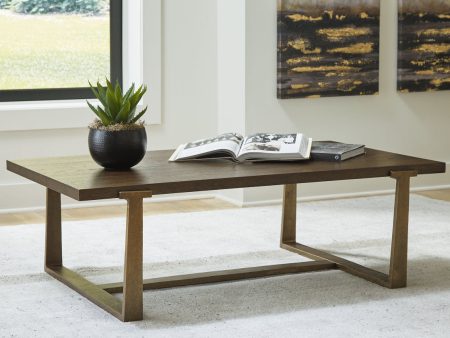 Balintmore Brown Gold Finish Coffee Table Online Sale