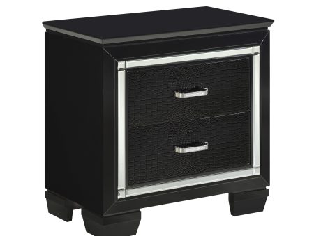 Allura Black Nightstand Online Sale