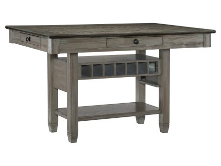 Granby Antique Gray Counter Height Table For Sale