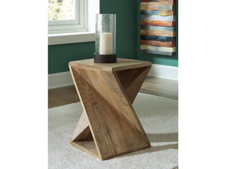 Zalemont Distressed Brown Accent Table Discount