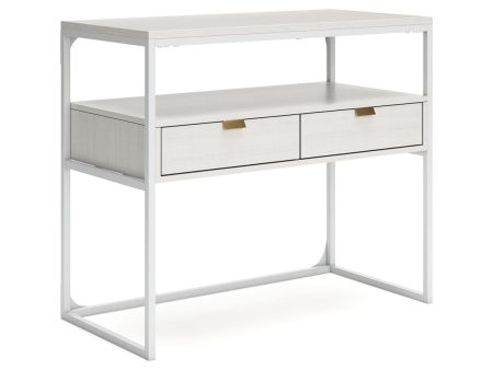 Deznee White Credenza Discount