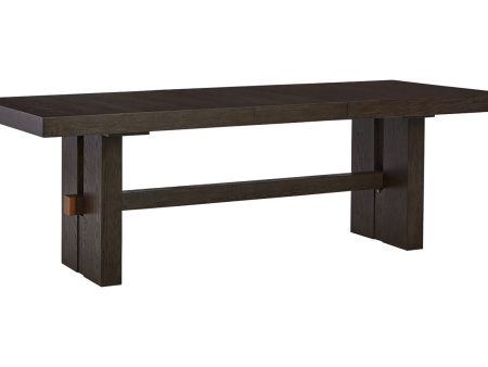 Burkhaus Dark Brown Dining Extension Table Online now