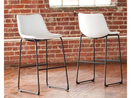 Centiar White Pub Height Barstool, Set of 2 Hot on Sale