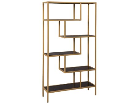 Frankwell Gold Finish Bookcase Discount