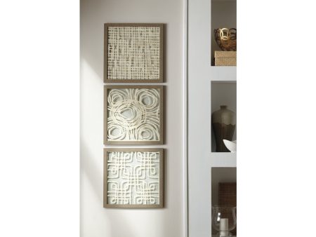 Odella Cream Taupe Wall Decor Discount