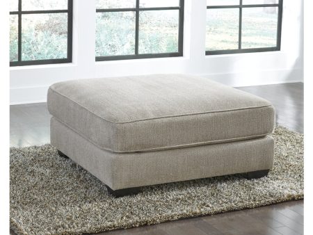 Ardsley Pewter Oversized Ottoman For Cheap