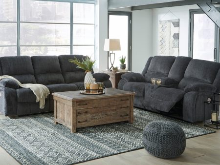 Draycoll Slate Power Reclining Living Room Set on Sale