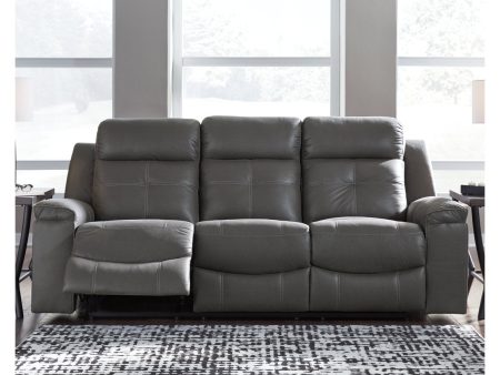 Jesolo Dark Gray Reclining Sofa Online