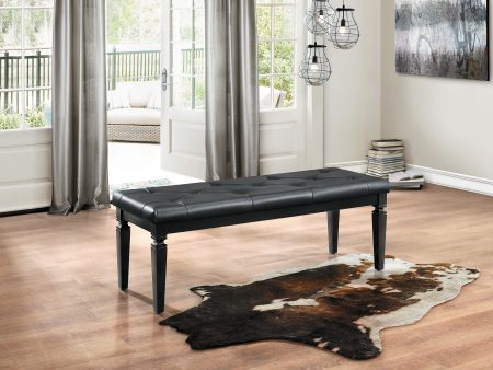 Allura Black Bedroom Bench on Sale