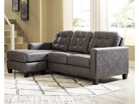 Venaldi Gunmetal Reversible Sofa Chaise Hot on Sale