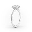 The Pave Ashley Set With A 4.5 Carat Radiant Moissanite For Cheap