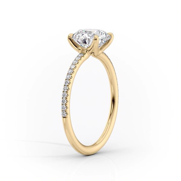 The Pave Ashley Set With A 4.5 Carat Pear Moissanite Cheap